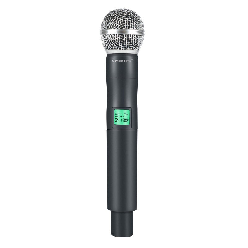 Phenyx Pro Professional Wireless Microphone, 541.9MHz UHF Dynamic Microphone, Metal Cordless Mic, Handheld Mic Transmitter for PTU-5000/PTU-4000 Series (PWH-5-541.9) - Image 1